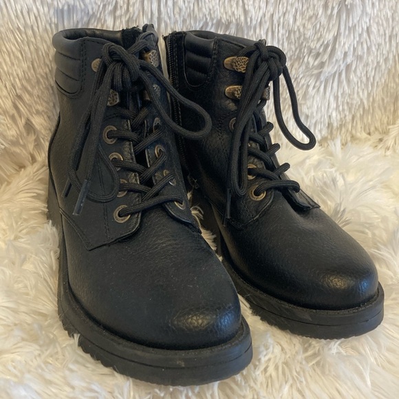 Blowfish Black Leather Moto Ankle Boots - Picture 2 of 10